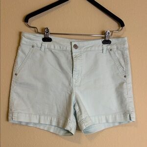 d. jeans Light Mint Cotton Jean Shorts
Size 12